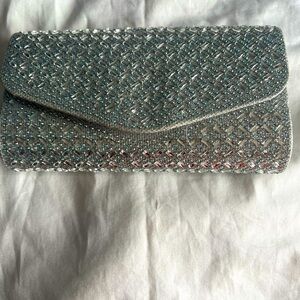 Silver evening purse
